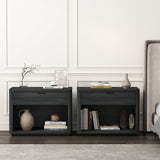 Evelyn 32" Nightstand 2.0 in Charcoal Grey (set of 2) by Manhattan Comfort at Eve Furniture