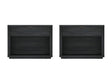 Evelyn 32" Nightstand 2.0 in Charcoal Grey (set of 2) by Manhattan Comfort at Eve Furniture
