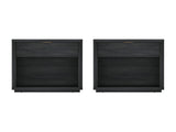 Evelyn 32" Nightstand 2.0 in Charcoal Grey (set of 2) by Manhattan Comfort at Eve Furniture