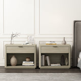 Evelyn 32" Nightstand 2.0 in Natural (set of 2) by Manhattan Comfort at Eve Furniture
