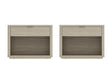 Evelyn 32" Nightstand 2.0 in Natural (set of 2) by Manhattan Comfort at Eve Furniture