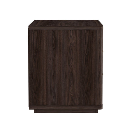 Evelyn 32" Nightstand 4.0 in Brown by Manhattan Comfort at Eve Furniture