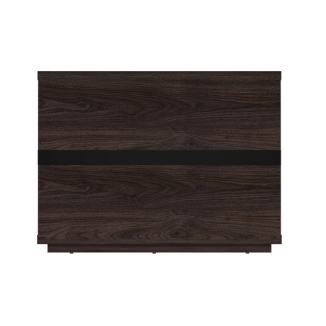 Evelyn 32" Nightstand 4.0 in Brown by Manhattan Comfort at Eve Furniture
