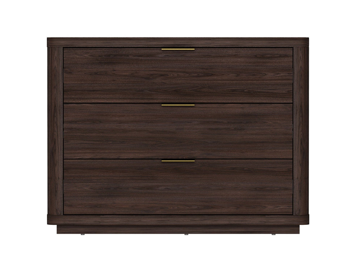 Evelyn 32" Nightstand 4.0 in Brown by Manhattan Comfort at Eve Furniture