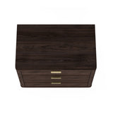 Evelyn 32" Nightstand 4.0 in Brown (set of 2) by Manhattan Comfort at Eve Furniture