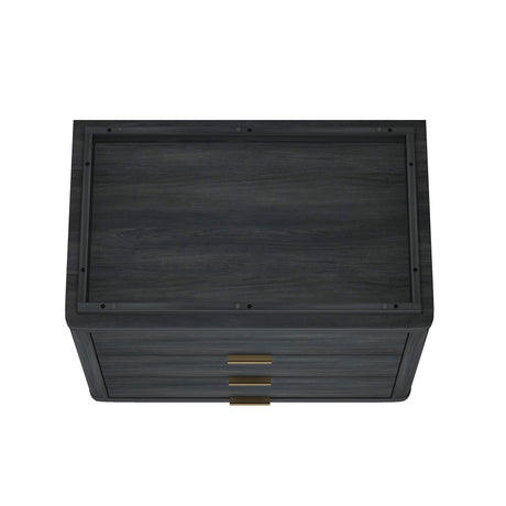 Evelyn 32" Nightstand 4.0 in Charcoal Grey by Manhattan Comfort at Eve Furniture