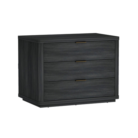 Evelyn 32" Nightstand 4.0 in Charcoal Grey by Manhattan Comfort at Eve Furniture