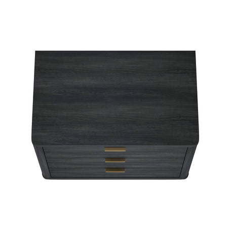 Evelyn 32" Nightstand 4.0 in Charcoal Grey by Manhattan Comfort at Eve Furniture