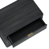 Evelyn 32" Nightstand 4.0 in Charcoal Grey by Manhattan Comfort at Eve Furniture