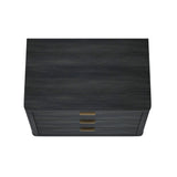 Evelyn 32" Nightstand 4.0 in Charcoal Grey by Manhattan Comfort at Eve Furniture