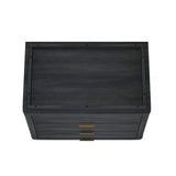 Evelyn 32" Nightstand 4.0 in Charcoal Grey (set of 2) by Manhattan Comfort at Eve Furniture