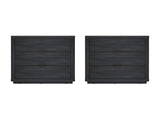 Evelyn 32" Nightstand 4.0 in Charcoal Grey (set of 2) by Manhattan Comfort at Eve Furniture