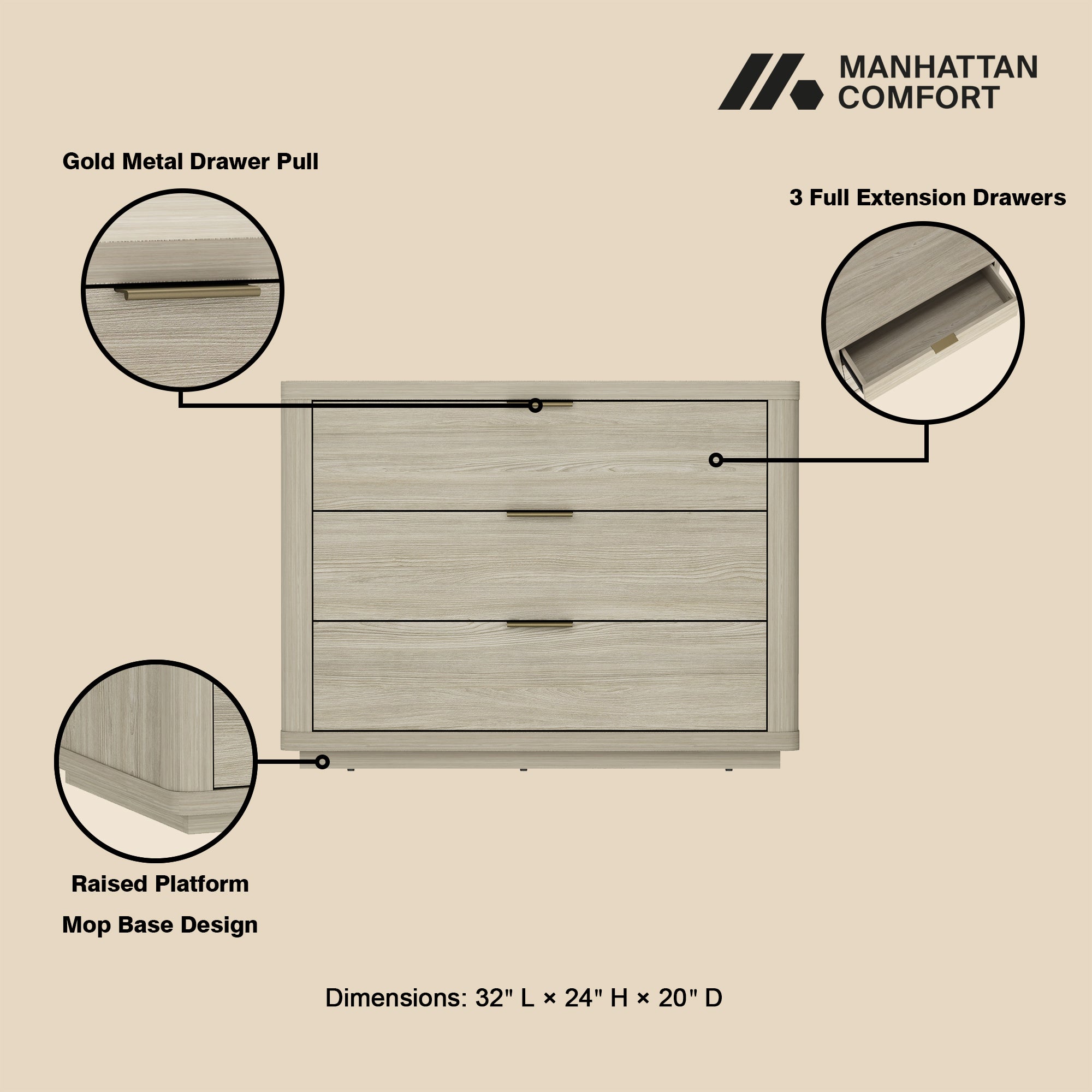 Manhattan Comfort Evelyn 32