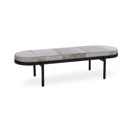 Evelyn Accent Bench - Sparrow Gray by Classic Home at Eve Furniture