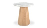 Evelyn Accent Table Ashen Grey Matrix Marble by Moe's Home at Eve Furniture