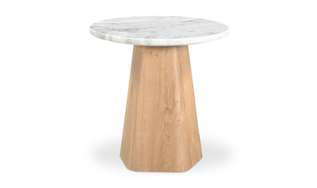 Evelyn Accent Table Ashen Grey Matrix Marble by Moe's Home at Eve Furniture