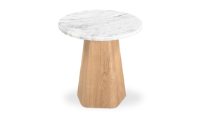 Evelyn Accent Table Ashen Grey Matrix Marble by Moe's Home at Eve Furniture