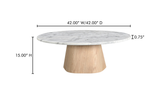 Evelyn Coffee Table Ashen Grey Matrix by Moe's Home at Eve Furniture