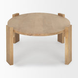 Evelyn Light Brown Oblong Coffee Table by Mercana at Eve Furniture