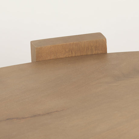 Evelyn Light Brown Oblong Coffee Table by Mercana at Eve Furniture
