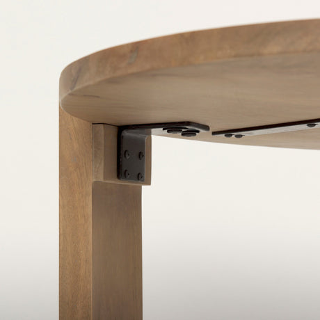 Evelyn Light Brown Oblong Coffee Table by Mercana at Eve Furniture