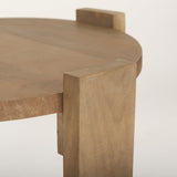 Evelyn Light Brown Round End/Side Table by Mercana at Eve Furniture