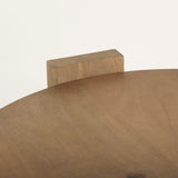 Evelyn Light Brown Round End/Side Table by Mercana at Eve Furniture
