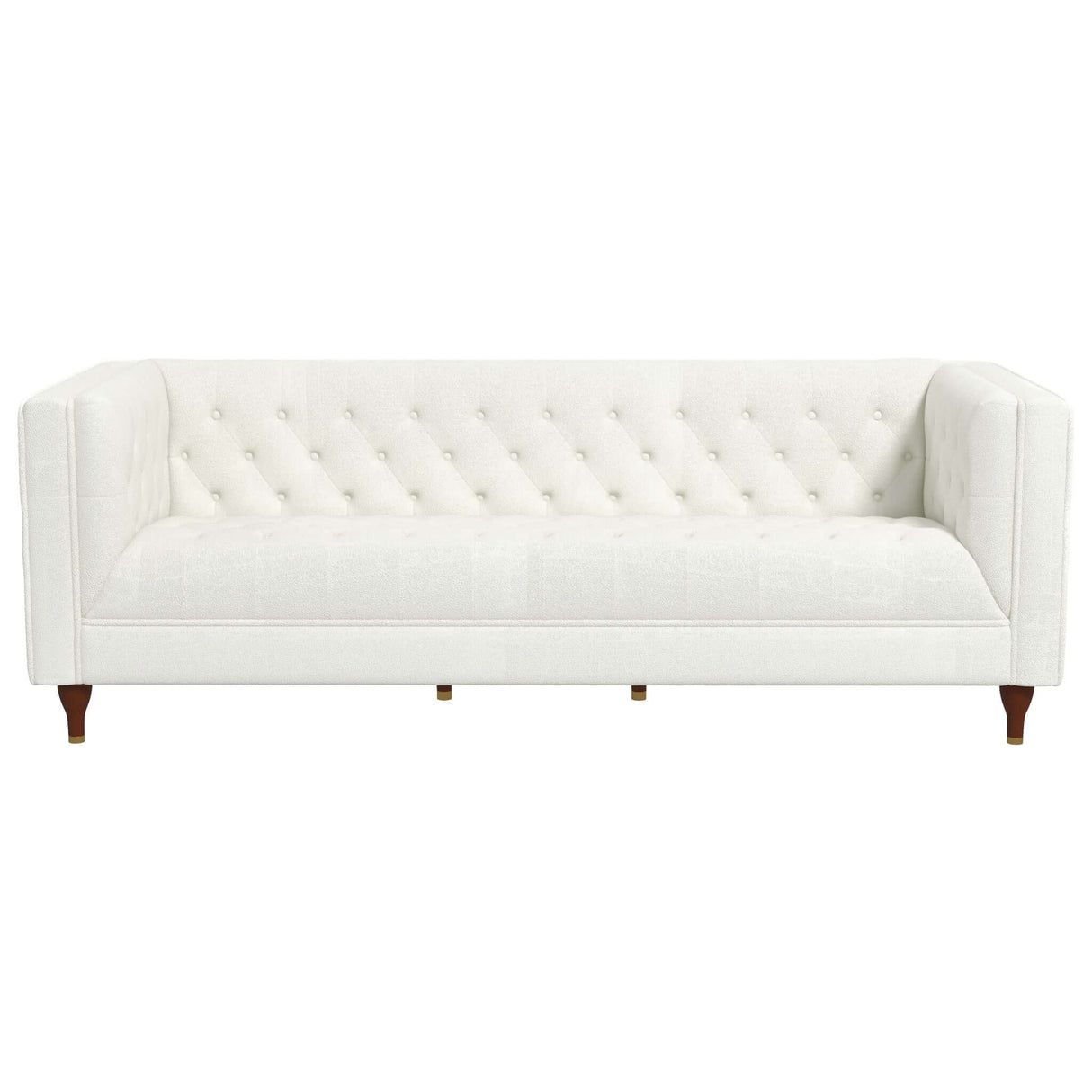 Houston Beige Boucle Luxury Chesterfield Sofa