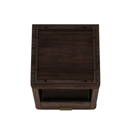 Evelyn Nightstand in Brown by Manhattan Comfort at Eve Furniture