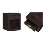 Evelyn Nightstand in Brown by Manhattan Comfort at Eve Furniture