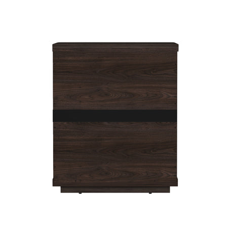Evelyn Nightstand in Brown by Manhattan Comfort at Eve Furniture