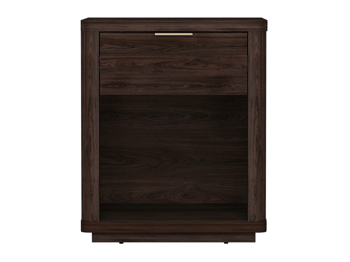 Evelyn Nightstand in Brown by Manhattan Comfort at Eve Furniture