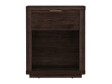 Evelyn Nightstand in Brown by Manhattan Comfort at Eve Furniture
