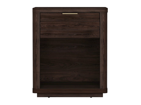 Evelyn Nightstand in Brown by Manhattan Comfort at Eve Furniture