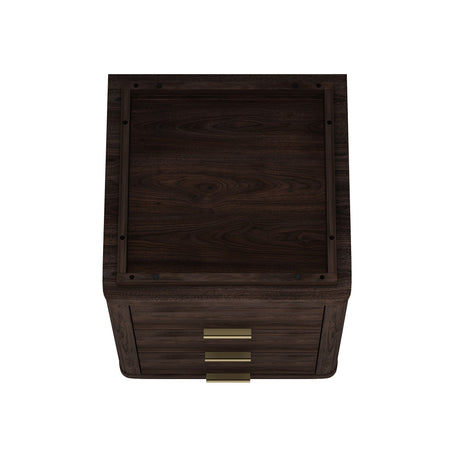 Evelyn Nightstand in Brown (set of 2) by Manhattan Comfort at Eve Furniture