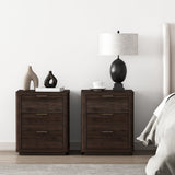 Evelyn Nightstand in Brown (set of 2) by Manhattan Comfort at Eve Furniture