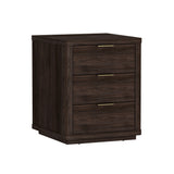 Evelyn Nightstand in Brown (set of 2) by Manhattan Comfort at Eve Furniture