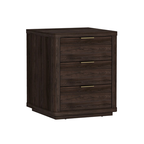 Evelyn Nightstand in Brown (set of 2) by Manhattan Comfort at Eve Furniture