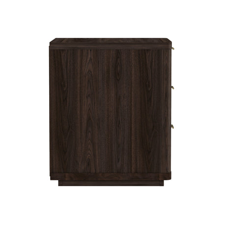 Evelyn Nightstand in Brown (set of 2) by Manhattan Comfort at Eve Furniture