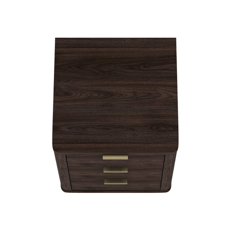 Evelyn Nightstand in Brown (set of 2) by Manhattan Comfort at Eve Furniture