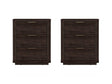Evelyn Nightstand in Brown (set of 2) by Manhattan Comfort at Eve Furniture