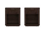 Evelyn Nightstand in Brown (set of 2) by Manhattan Comfort at Eve Furniture