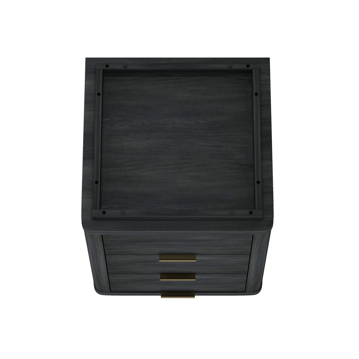 Evelyn Nightstand in Charcoal Grey by Manhattan Comfort at Eve Furniture