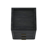 Evelyn Nightstand in Charcoal Grey by Manhattan Comfort at Eve Furniture