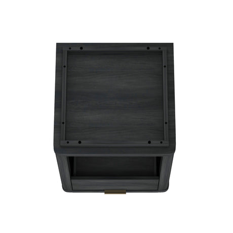 Evelyn Nightstand in Charcoal Grey by Manhattan Comfort at Eve Furniture