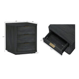 Evelyn Nightstand in Charcoal Grey by Manhattan Comfort at Eve Furniture