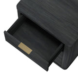 Evelyn Nightstand in Charcoal Grey by Manhattan Comfort at Eve Furniture