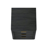 Evelyn Nightstand in Charcoal Grey by Manhattan Comfort at Eve Furniture