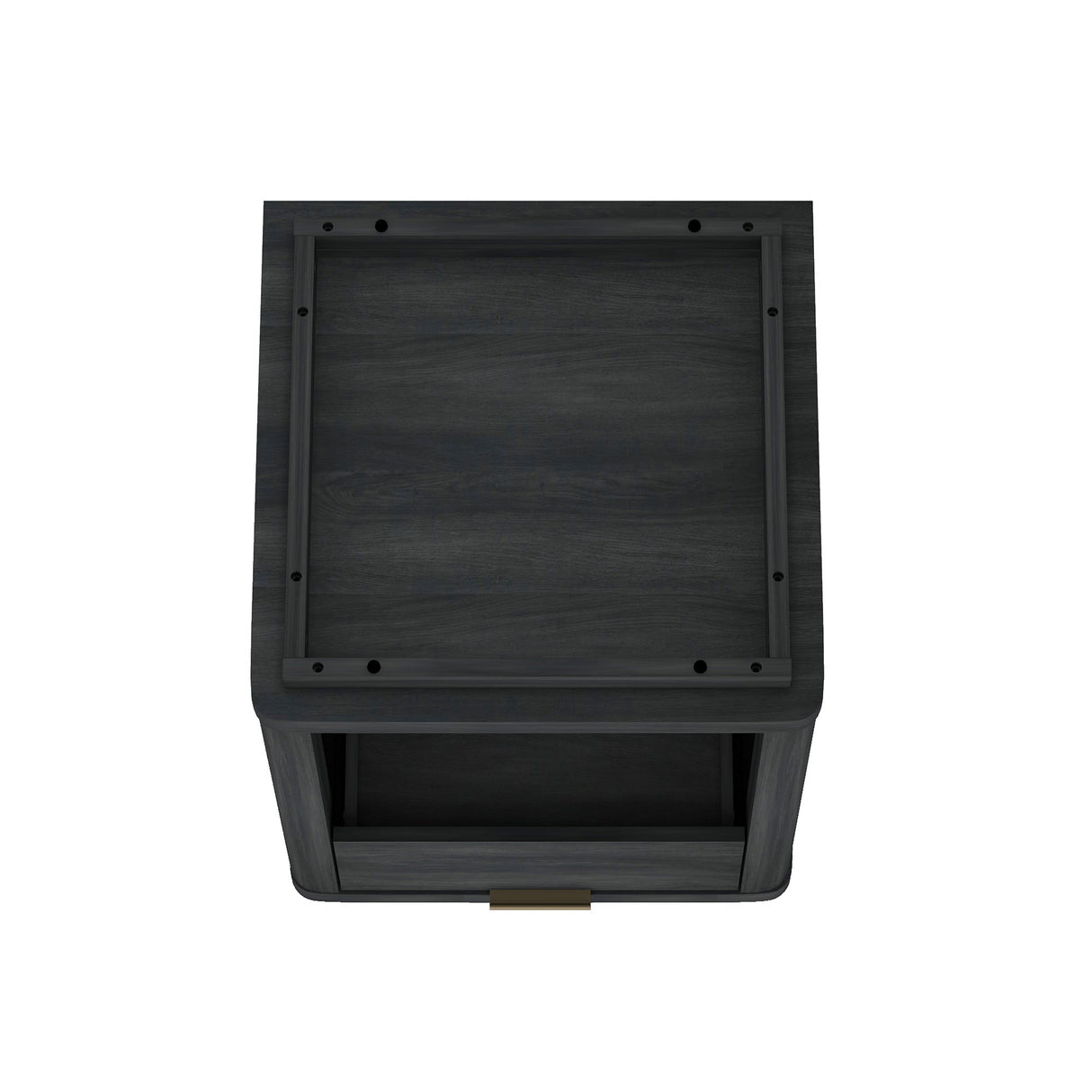 Evelyn Nightstand in Charcoal Grey by Manhattan Comfort at Eve Furniture