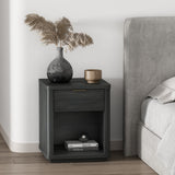 Evelyn Nightstand in Charcoal Grey by Manhattan Comfort at Eve Furniture